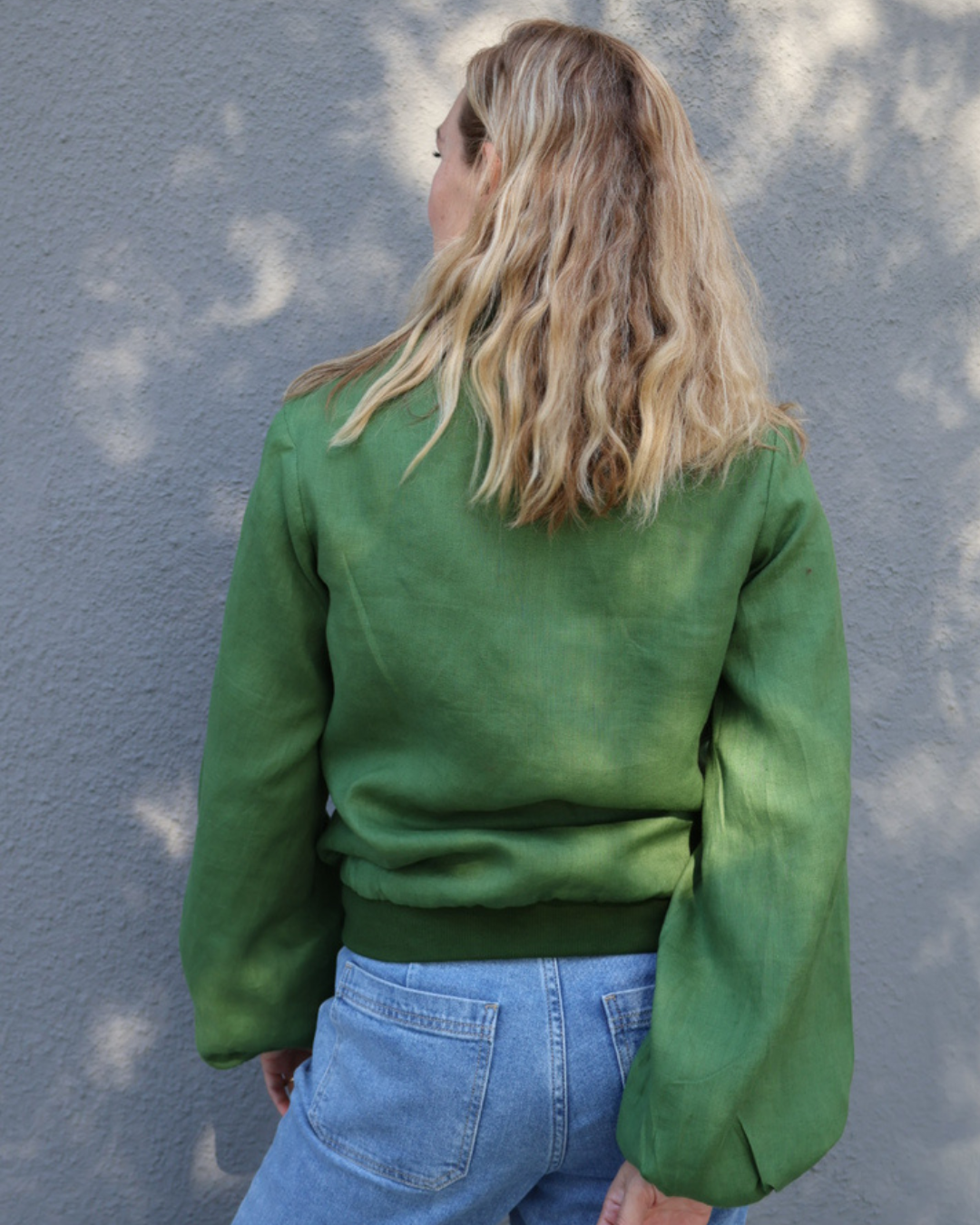 Linen Bomber Jacket