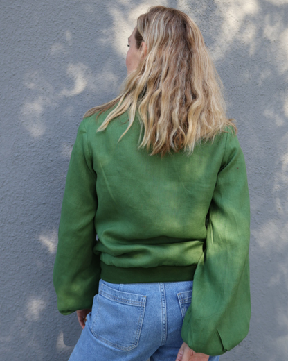 Linen Bomber Jacket