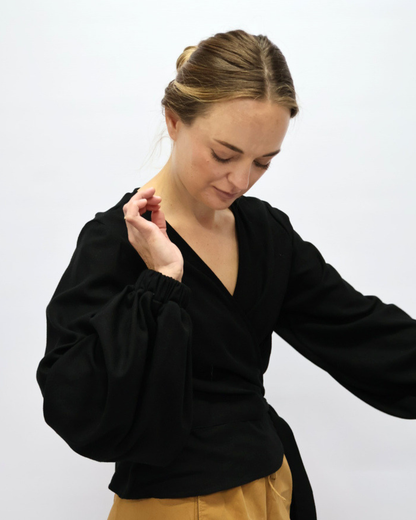 Viera Wrap Top (Long Sleeve)
